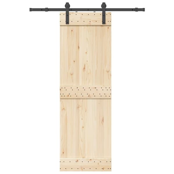 vidaXL Utstyr for skyvedør 152 cm stål svart