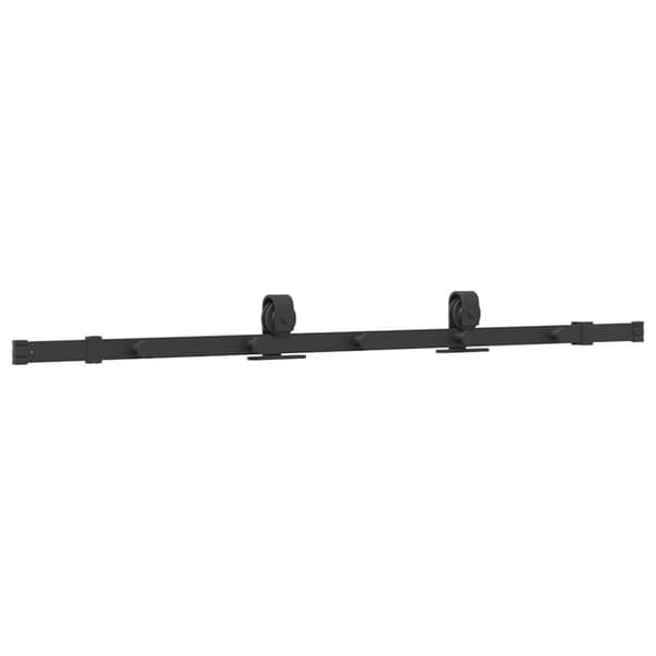 vidaXL Liukuoven asennussarja teräs 152,5 cm musta