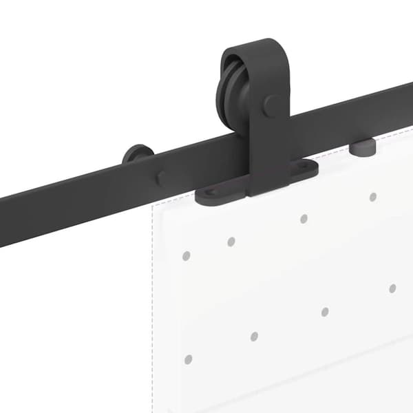 vidaXL Liukuoven asennussarja teräs 152,5 cm musta