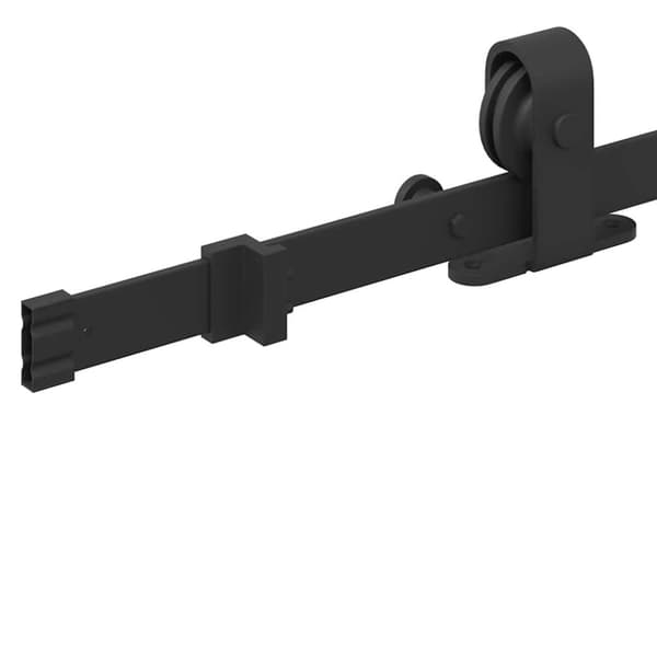vidaXL Liukuoven asennussarja teräs 152,5 cm musta
