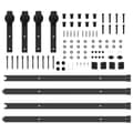 Pikkukuva 9 / 11: vidaXL Liukuovi Hardware Kit 427 cm Teräs Musta