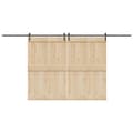 Pikkukuva 2 / 11: vidaXL Liukuovi Hardware Kit 427 cm Teräs Musta