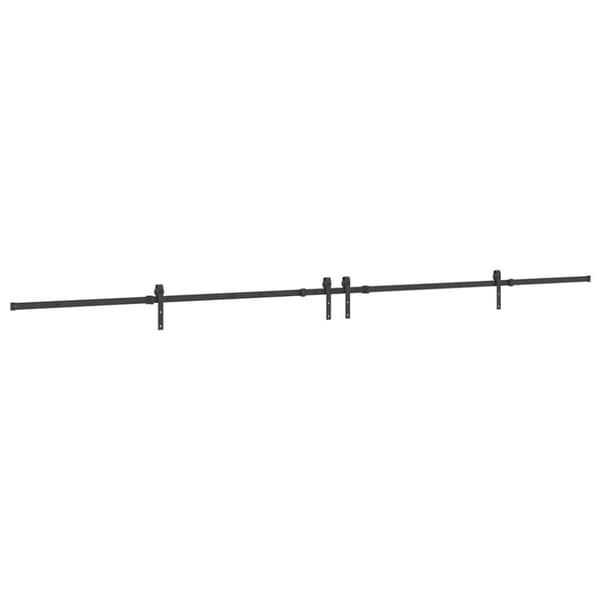 vidaXL Liukuovi Hardware Kit 427 cm Teräs Musta