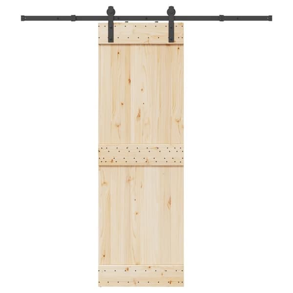 vidaXL Liukuoven asennussarja teräs 200 cm musta