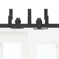 Miniatyrbilde 11 av 11: vidaXL Utstyr for skyvedør 200 cm stål svart