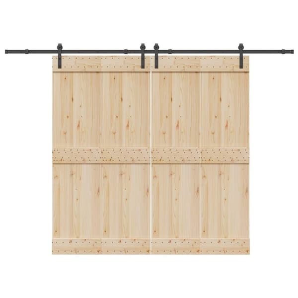 vidaXL Skjutdörrsbeslag 305 cm stål svart