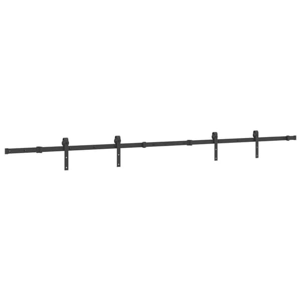 vidaXL Skjutdörrsbeslag 305 cm stål svart