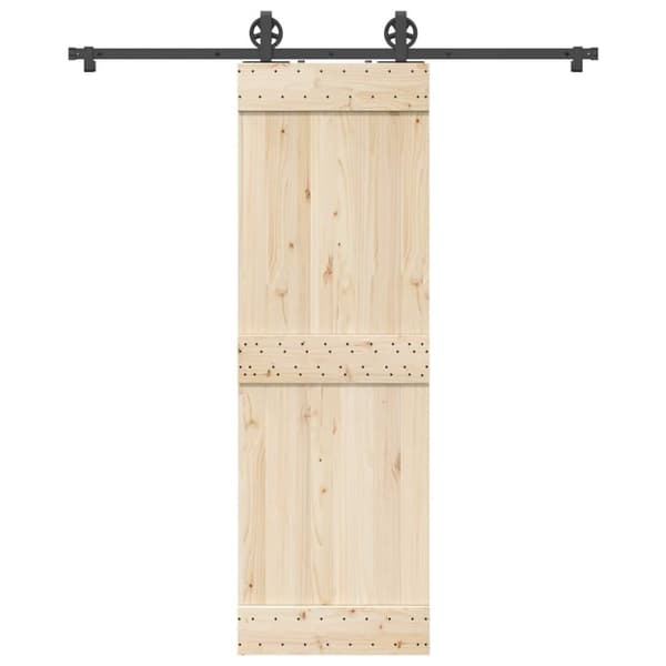 vidaXL Utstyr for skyvedør 183 cm stål svart