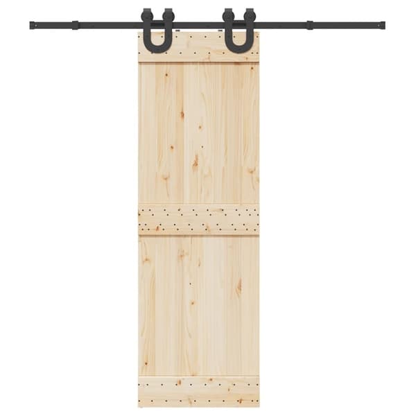 vidaXL Liukuoven asennussarja teräs 200 cm musta