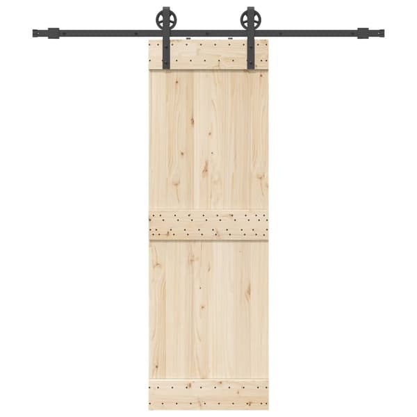 vidaXL Liukuoven asennussarja teräs 200 cm musta