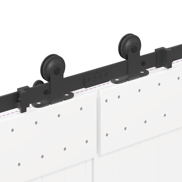 vidaXL Utstyr for skyvedør 427 cm stål svart
