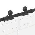 Miniatyrbilde 11 av 11: vidaXL Utstyr for skyvedør 427 cm stål svart