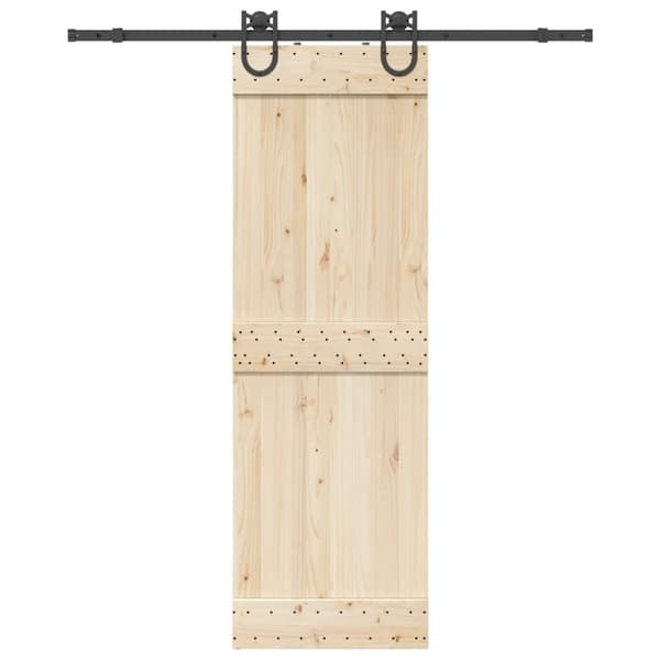 vidaXL Utstyr for skyvedør 183 cm stål svart