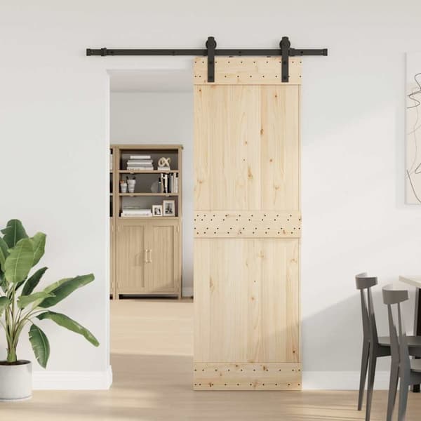 vidaXL Liukuoven asennussarja teräs 183 cm musta