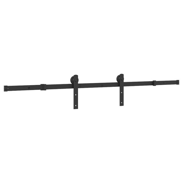 vidaXL Liukuoven asennussarja teräs 183 cm musta