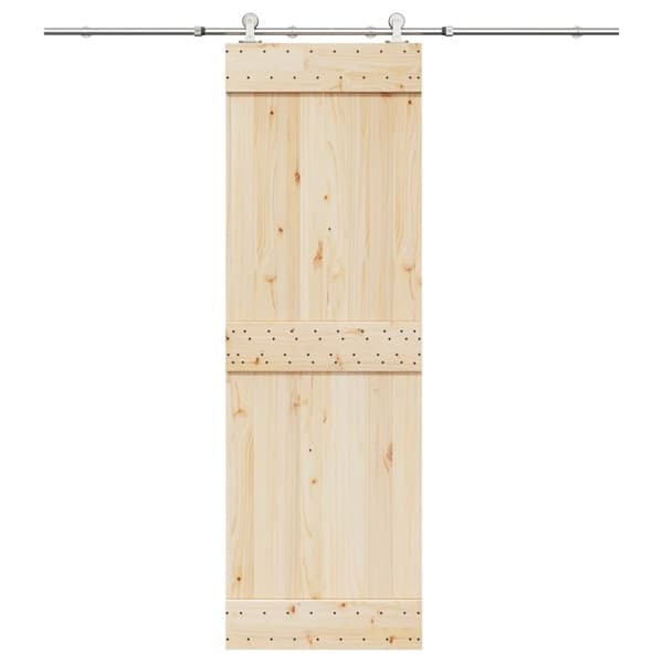 vidaXL hardwarekit til skydedør 200 cm rustfrit stål sølvfarvet