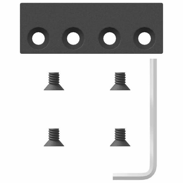 vidaXL Liukuovi Hardware Kit 400 cm Teräs Musta