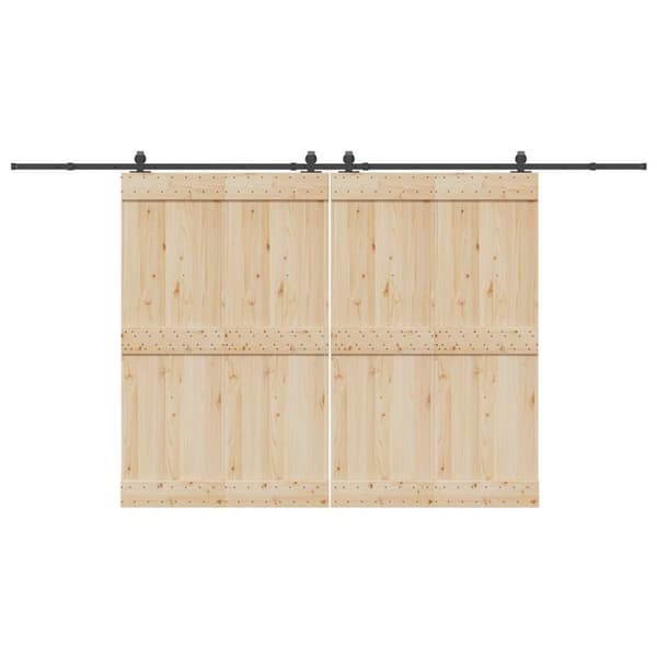 vidaXL Liukuovi Hardware Kit 400 cm Teräs Musta