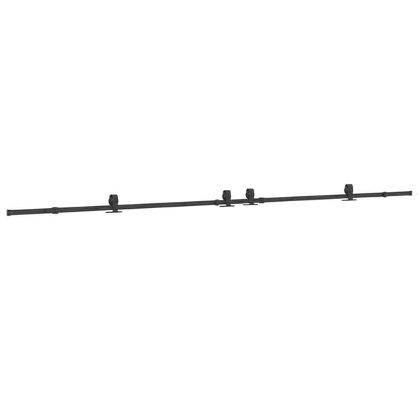 vidaXL Liukuovi Hardware Kit 400 cm Teräs Musta