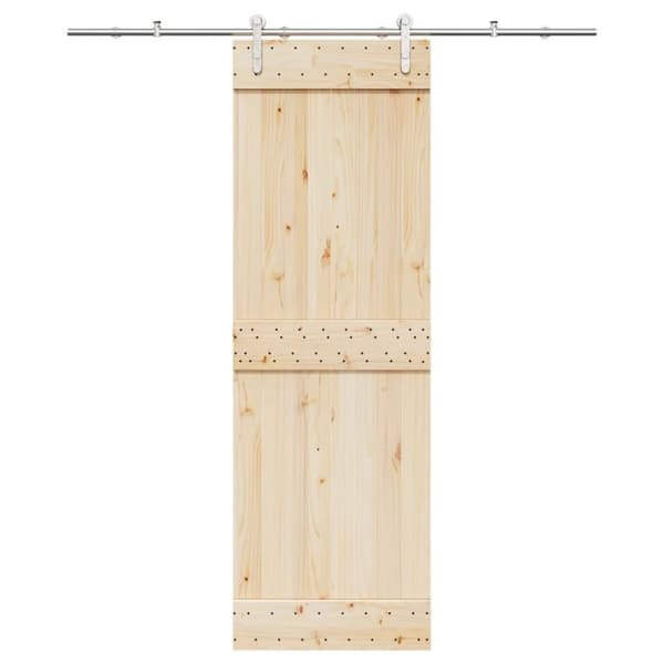 vidaXL Utstyrssett for skyvedør 183 cm rustfritt stål sølv