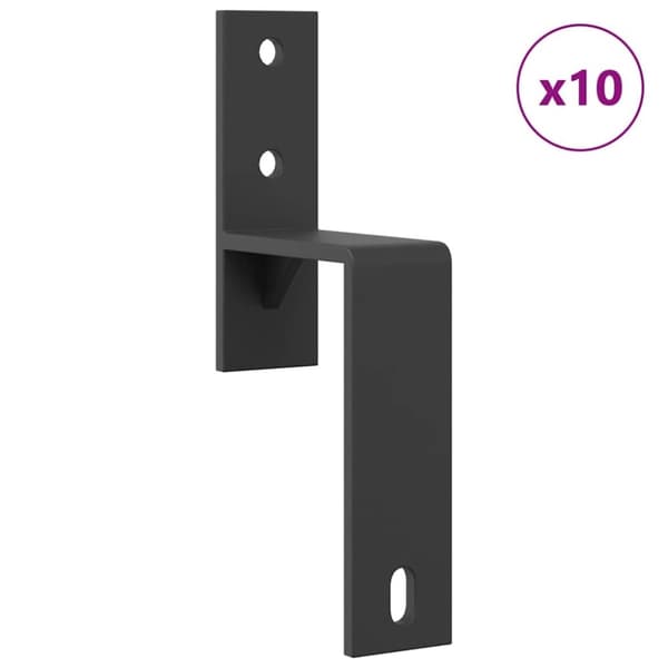 vidaXL Liukuovi Hardware Kit 400 cm Teräs Musta