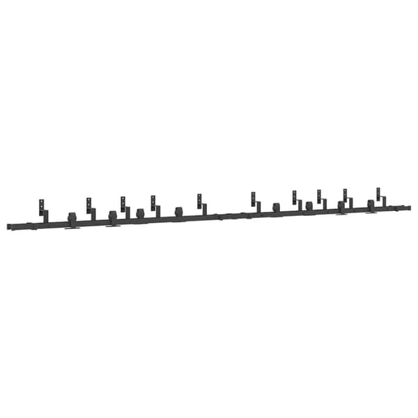 vidaXL Liukuovi Hardware Kit 400 cm Teräs Musta