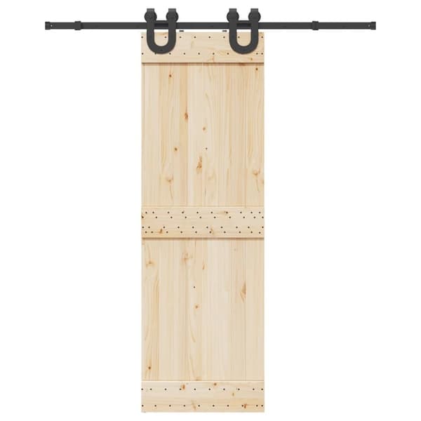 vidaXL Utstyr for skyvedør 183 cm stål svart