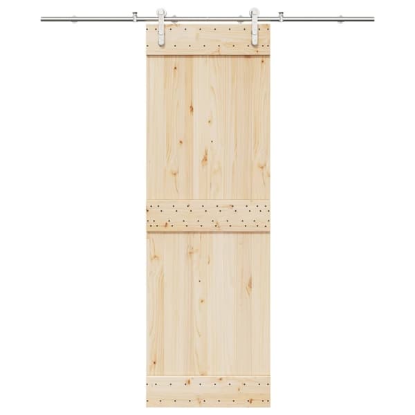 vidaXL Liukuoven asennustarvikkeet 200 cm ruostumaton teräs hopea