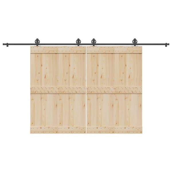 vidaXL Skjutdörrsbeslag 400 cm stål svart