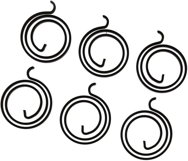 Jdel dörrhandtag - ES-wquylokao - Fjädrar, Svart, 3mm