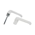 Miniatyrbild 3 av 4: AMIG 19245 | EPSILON aluminiumhandtag | 132 x 70 mm | Aluminium | Vit