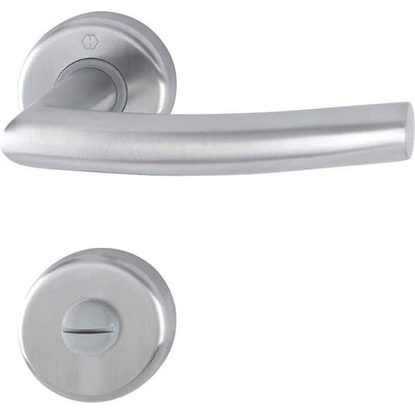 Möbelhandtag - Hoppe möbelknopp - 10756979 - Alta- Tryckknapp på WC-rosett, 39-47, rostfritt stål