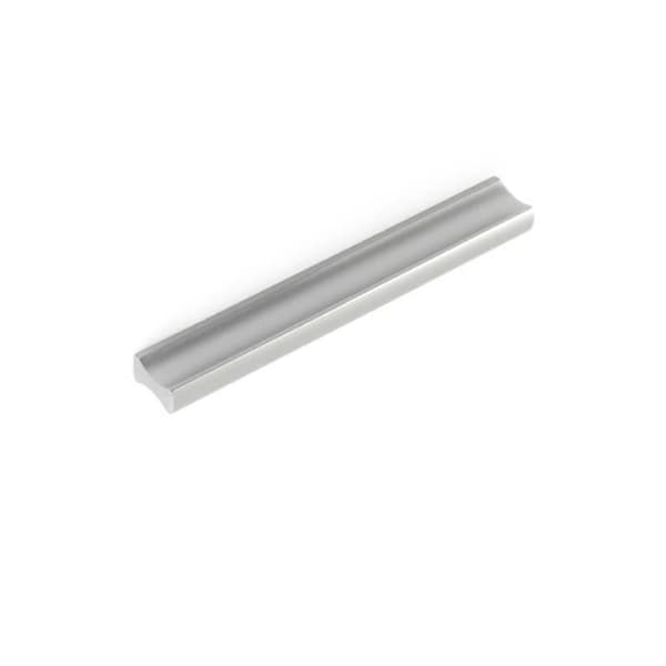 Möbelhandtag, centrumavstånd 96 mm, anodiserad aluminium - Grå - Modern modell - Blank - Set om 4
