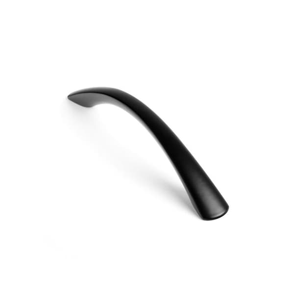 Möbelhandtag - Set om 4 - Tropicalized aluminium - Svart - Barette modell - Centrumavstånd 128 mm