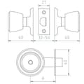 Miniatyrbild 2 av 2: 4-4 510 70 KNAPPLÅS INOX MCM