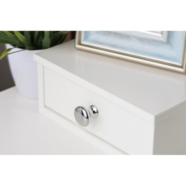 Runda möbelknoppar - Zamak - Kromad - 4-pack - 25 x 25 x 25 mm