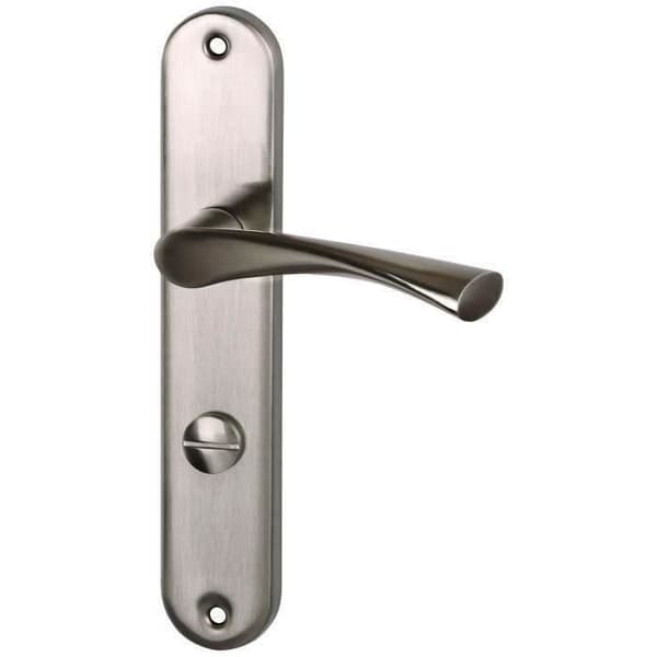 Set handtag i borstat nickel aluminium 195mm