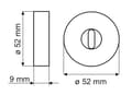 Miniatyrbillede 2 af 3: Bundplade PLT26-WC, supermat sort, rund