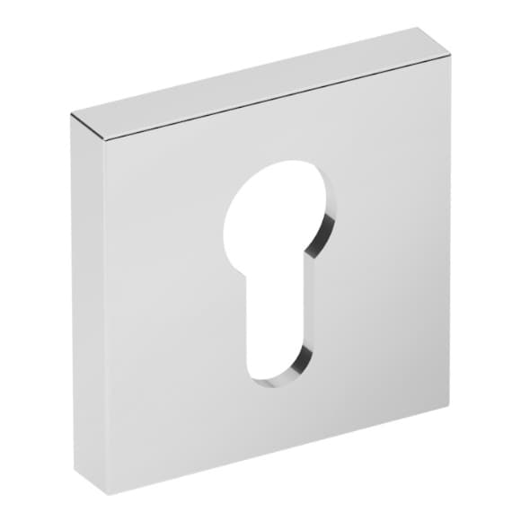 PLT26J-Y bundplade, Premium Line, blank krom, firkantet