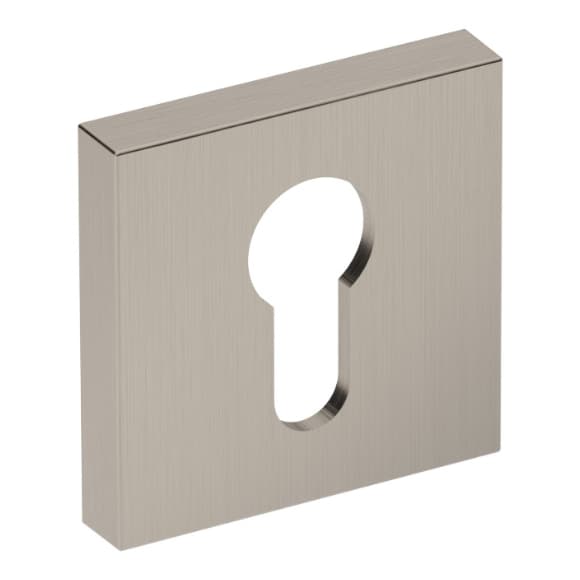 Bottenplatta PLT26J-Y, Premium Line, borstad nickel, fyrkantig
