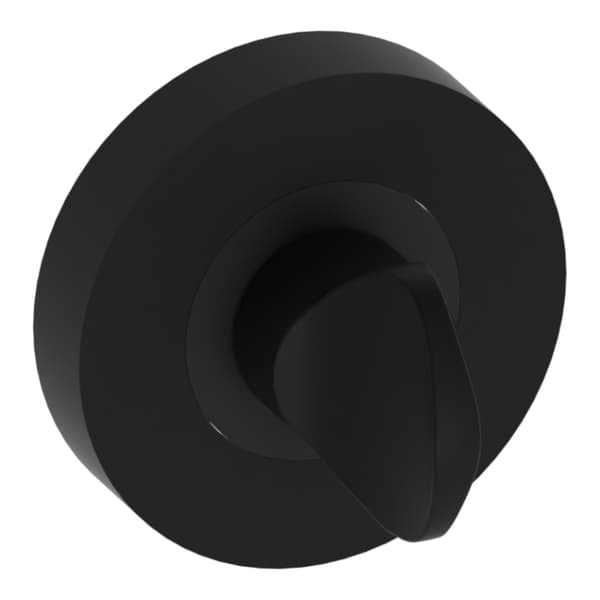 Bundplade PLT33-WC, supermat sort, rund