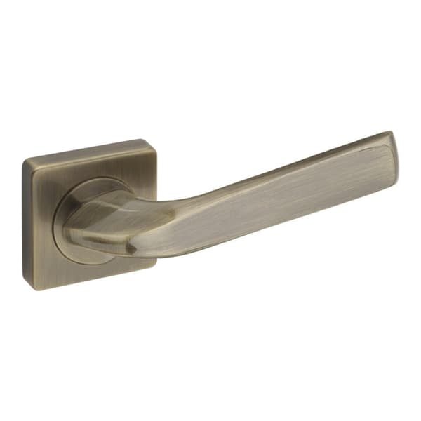 DH87 dørhåndtag, Erba, Basic Line, firkantet plade, antik guld