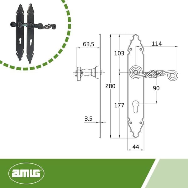 Möbelhandtag - Amig möbelknopp - 102PB90