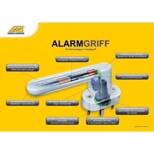 Schellenberg Larmhandtag Vit 32 mm - 46500