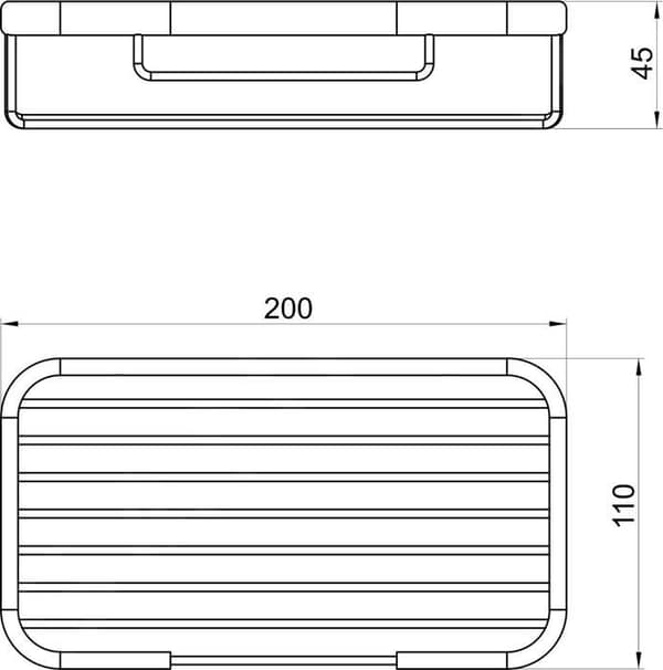 Novaservis Metalltillbehör Hyllgaller, krom 6067,0