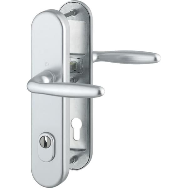 Hoppe Cylindre profilerad Verona - långdistansplatta 92 mm - SST 8 - Silver