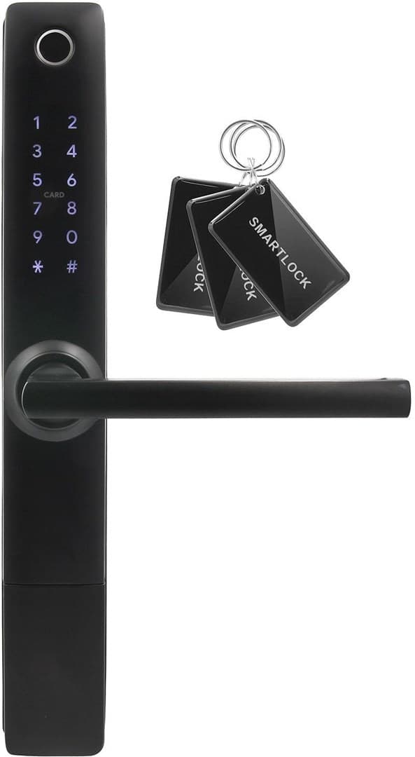 Dørhåndtag med adgangscontroller EURA ELH-20H4 Sort