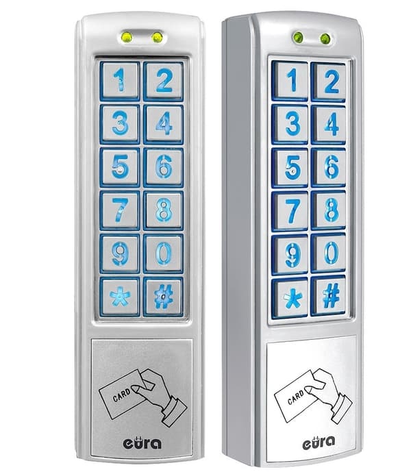 KOMBINATIONSLÅS "EURA" AC-30C7 (2 utgångar, utanpåliggande, beröringsfria kort)