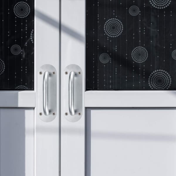 2-osainen liukuoven kahva, ruostumattomasta teräksestä valmistettu liukuoven kahva, navetan oven takalevykaappi, puutarhakaappi 200x 65mm/soikea