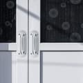 Pikkukuva 2 / 4: 2-osainen liukuoven kahva, ruostumattomasta teräksestä valmistettu liukuoven kahva, navetan oven takalevykaappi, puutarhakaappi 200x 65mm/soikea